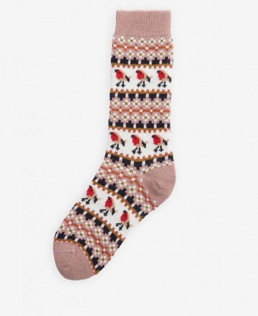 Accessories Barbour Socks | Barbour Robin Fair Isle Socks