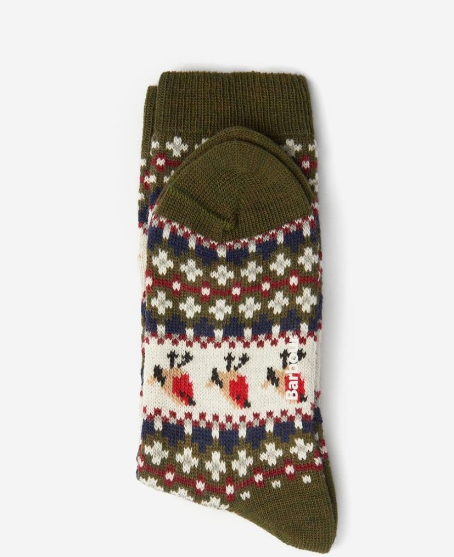 Accessories Barbour Socks | Barbour Robin Fairisle Socks