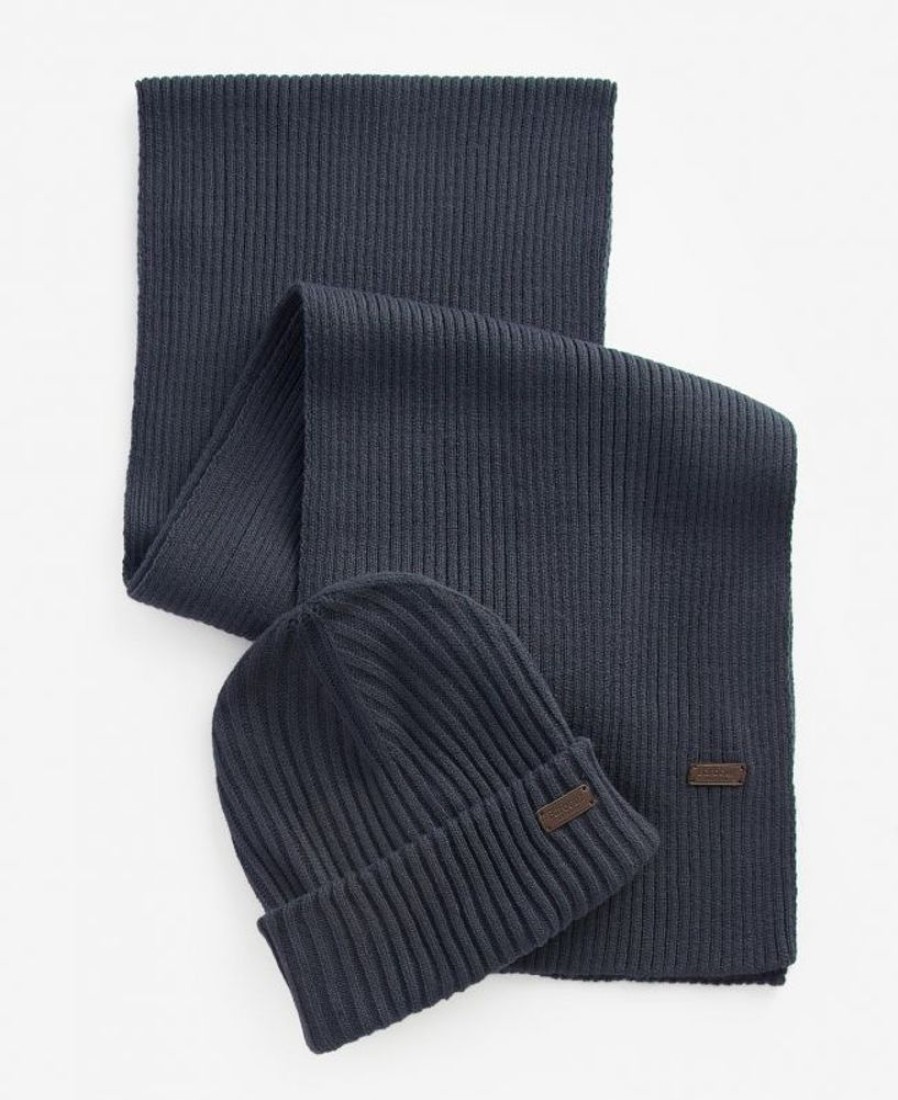 Accessories Barbour Scarves & Handkerchiefs | Barbour Geschenkset Beanie & Schal Crimdon