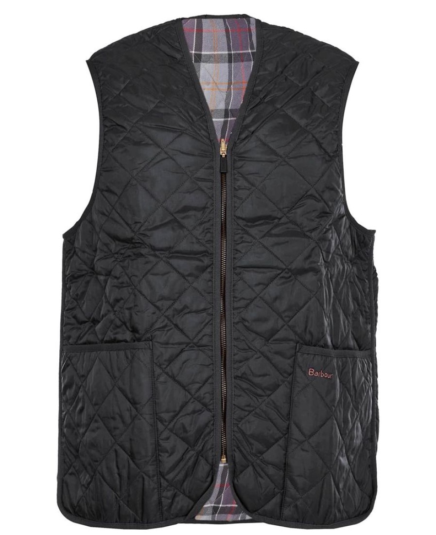 Accessories Barbour Hoods & Liners | Barbour Quilted Waistcoat/Zip-In Liner