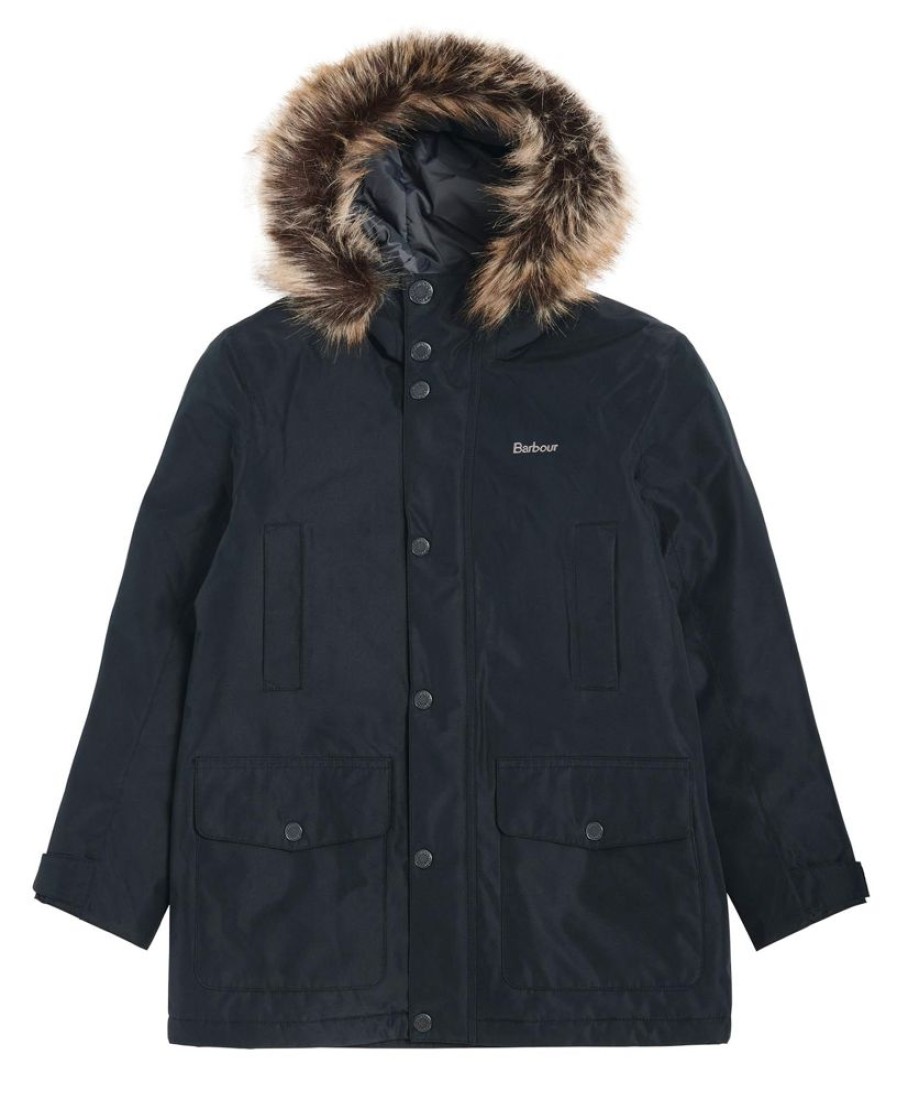 Kids Barbour Jackets | Barbour Boys' Ripley Showerproof Parka Jacket