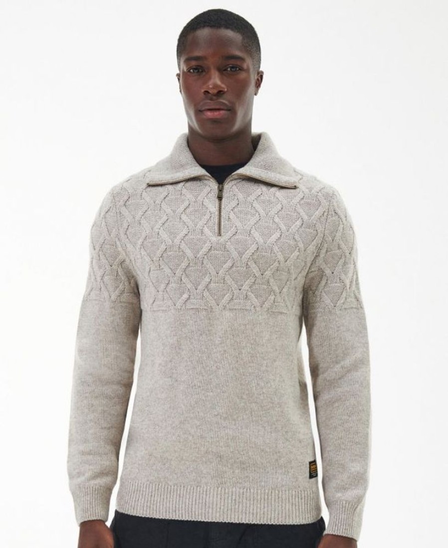 Men Barbour Jumpers | B.Intl Breaker Knitted Jumper