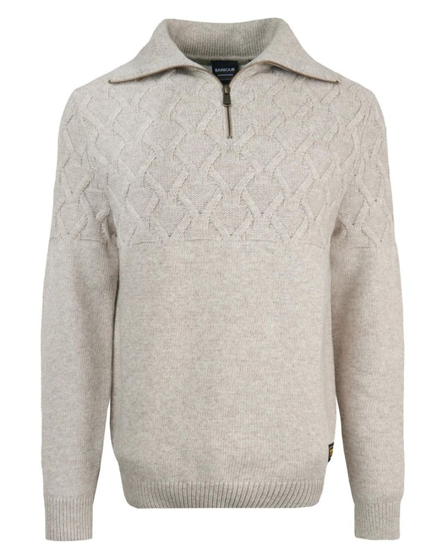 Men Barbour Jumpers | B.Intl Breaker Knitted Jumper