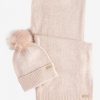 Accessories Barbour Scarves & Wraps | B.Intl Sparkle Beanie & Scarf Set