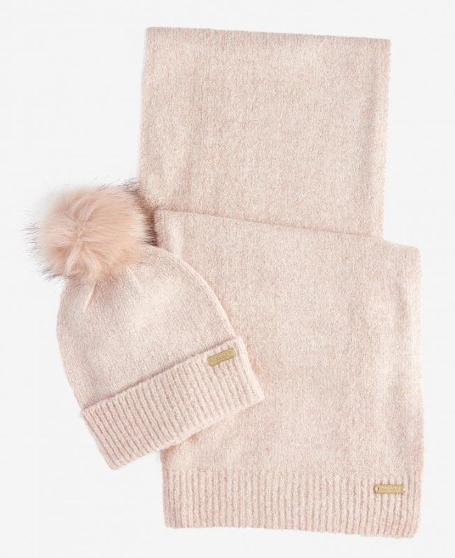 Accessories Barbour Scarves & Wraps | B.Intl Sparkle Beanie & Scarf Set