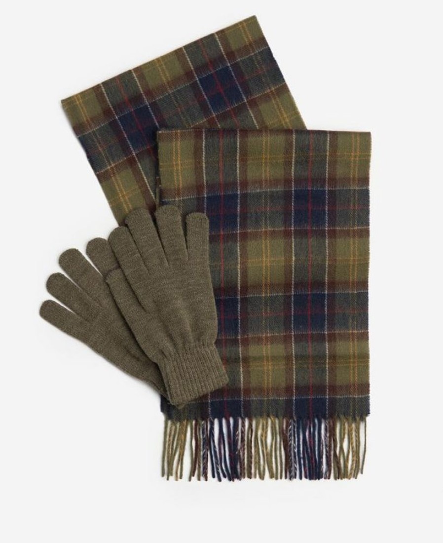 Accessories Barbour Scarves & Handkerchiefs | Barbour Geschenkset Scarf & Handschuhe Tartan