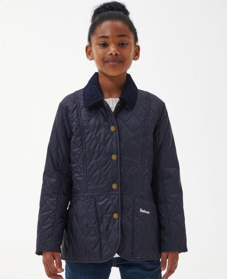 Kids Barbour Jackets | Barbour Girls Printed Liddesdale Quilted Jacket