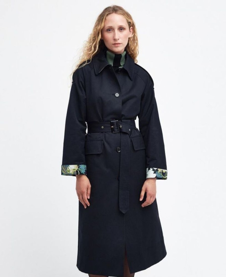 Women Barbour Trench Coats | Barbour X House Of Hackney Queensbridge Showerproof Trench Coat