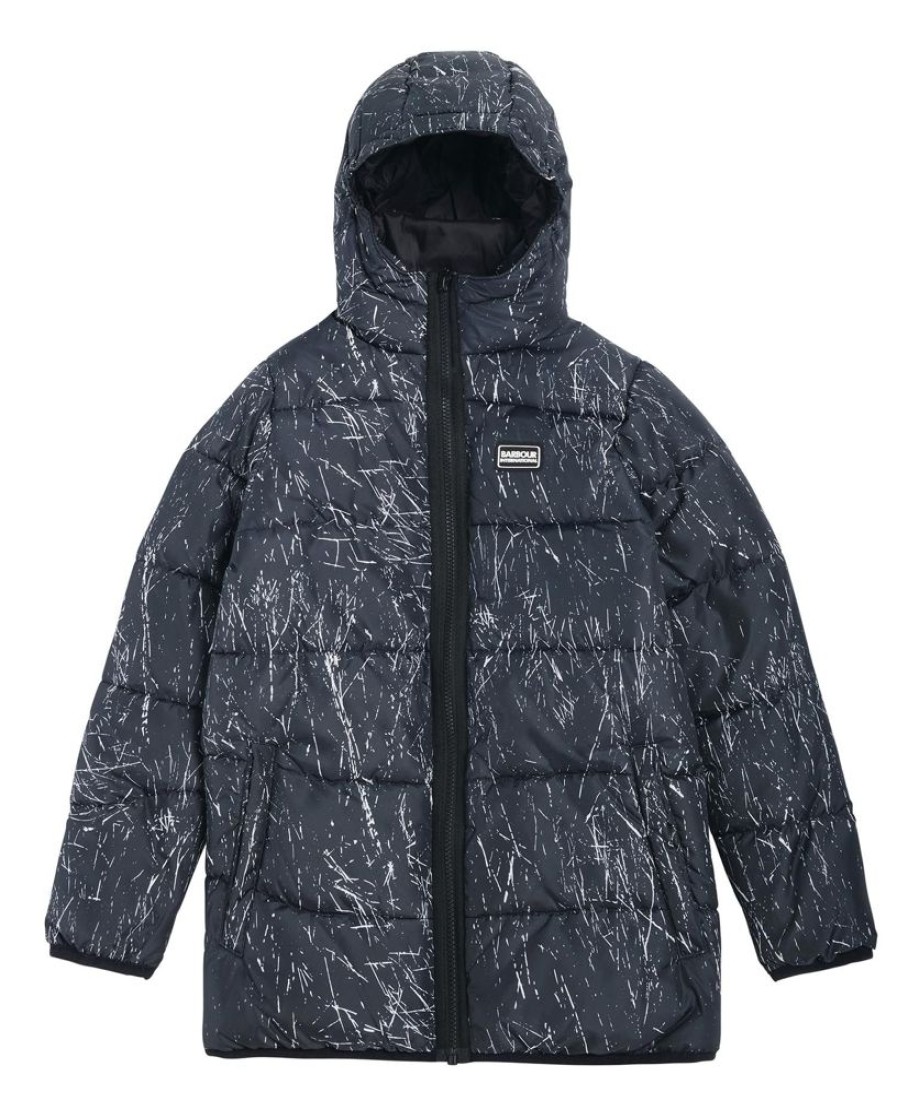 Kids Barbour Quilted Jackets | B.Intl Boys' Printed Bobber Quilted Jacket