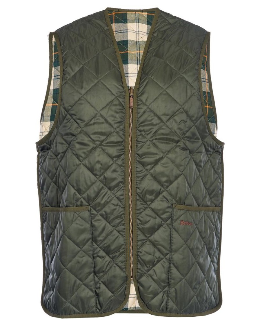 Accessories Barbour Hoods & Liners | Barbour Quilted Waistcoat/Zip-In Liner