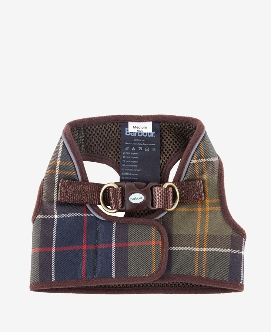 Accessories Barbour Collars & Harnesses | Barbour Tartan Step In Dog Harness